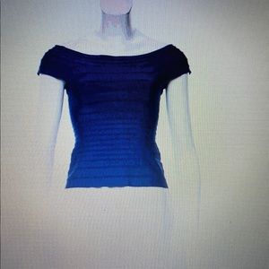 Herve Leger Off-The-Shoulder Top